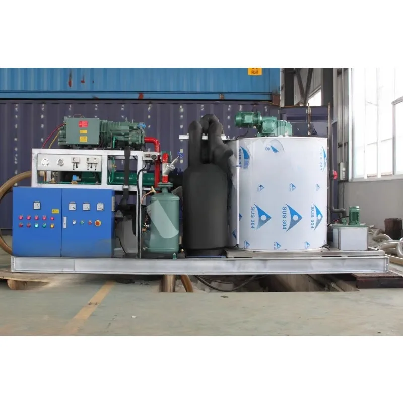 Custom Seawater Flake Ice  Maker  With Outer Cover to Protect It From Seawater and Sea Wind