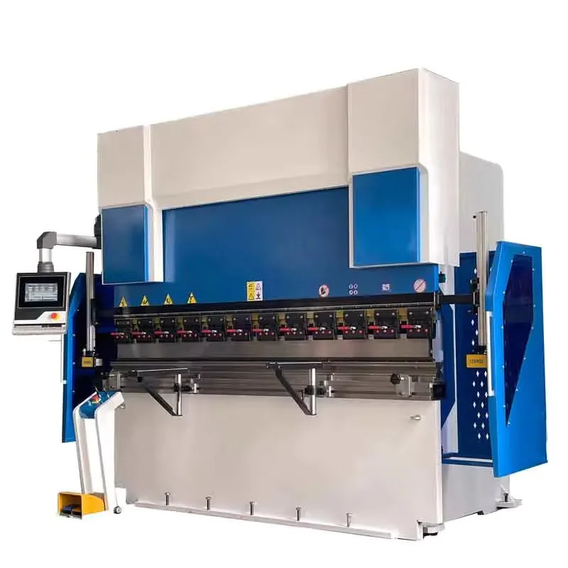 Hine de dobra CNC hidráulica de placa de metal de aço de 4 eixos