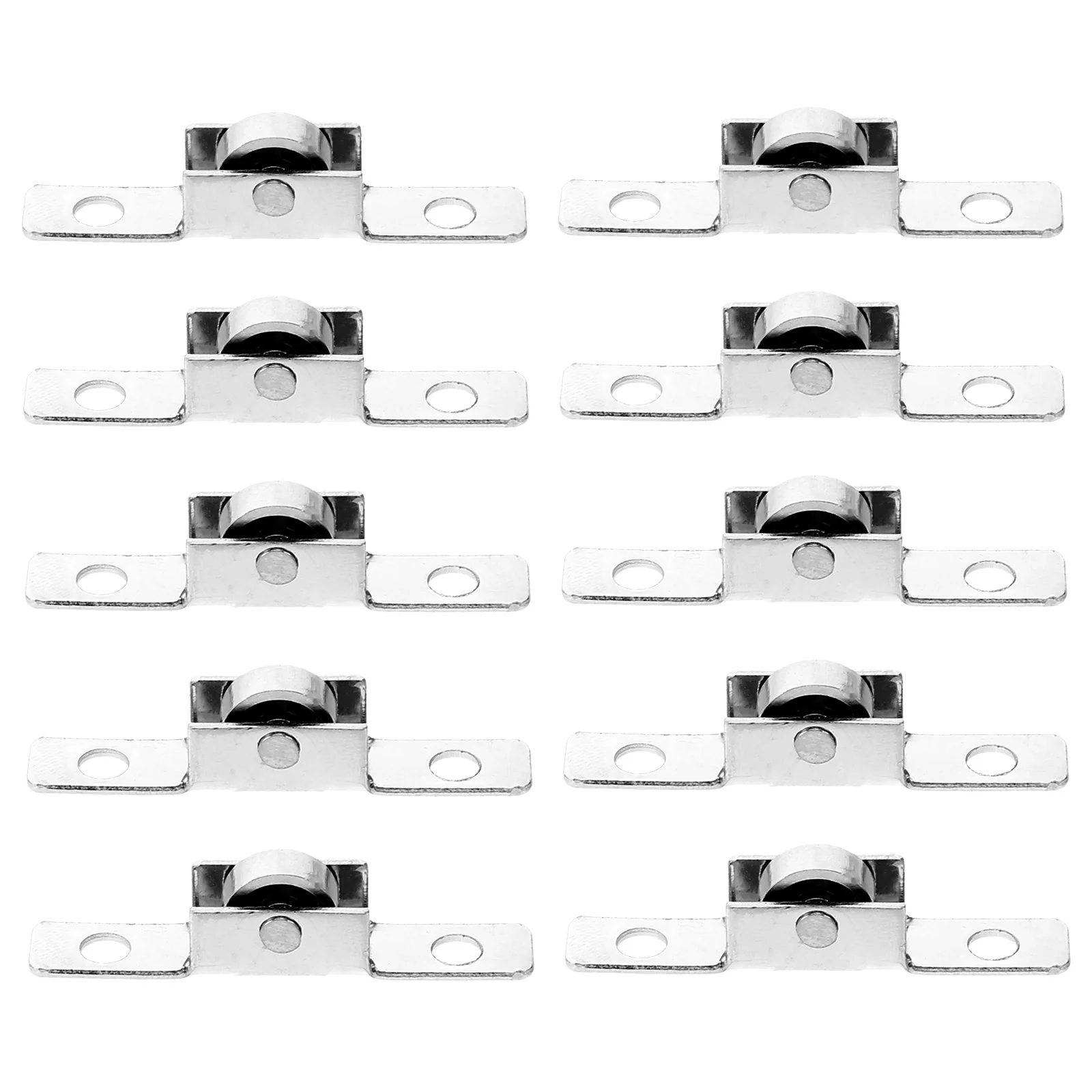 

10 Pcs Door and Window Pulley Replacement Wheel Block Rigid Caster Heavy Sliding Garage Bearing for Gate Iron Roller