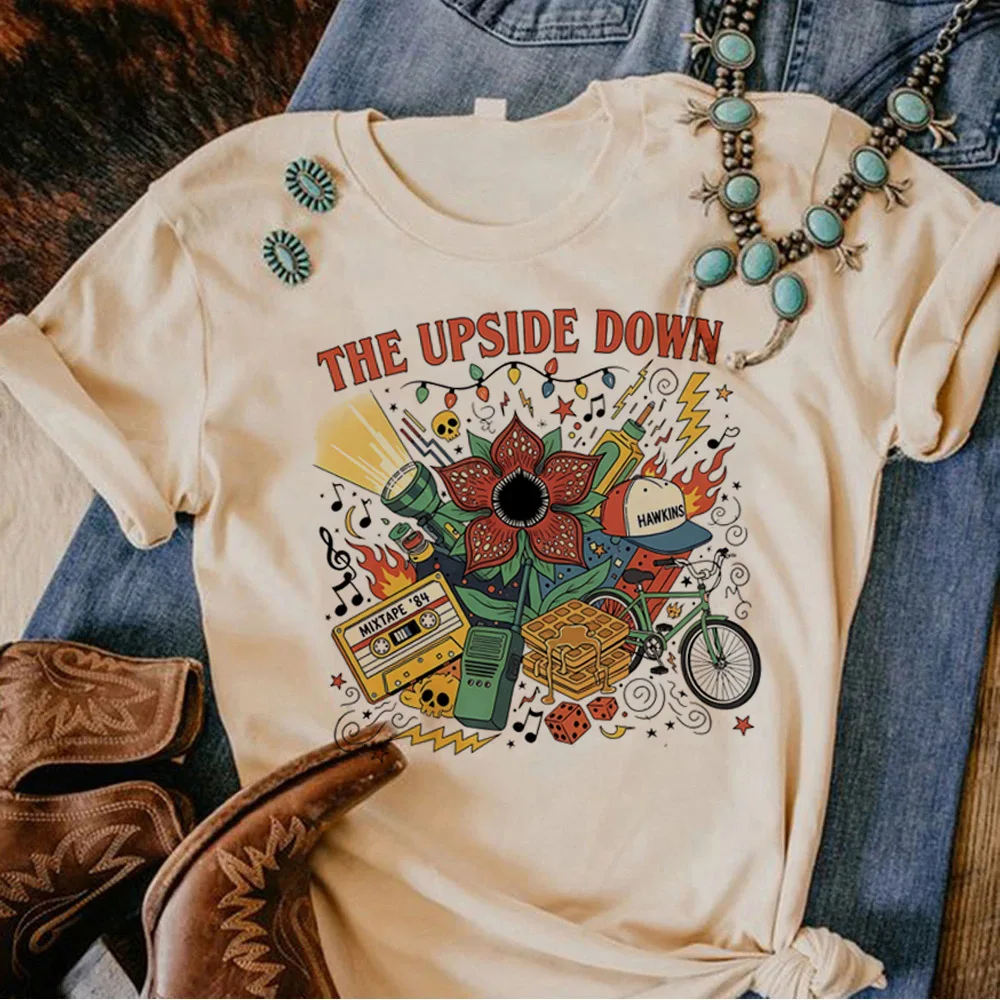 The Demogorgon T Shirt Women Eddie Munson Cannibal Flower Monster Graphic T Shirts Gothic Fashion Vintage T-shirts