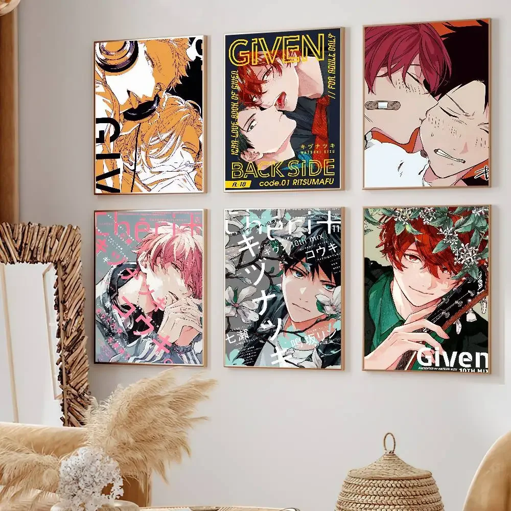Given Anime BL Mafuyu P Poster Prints Painting Living Room Office Decoration Bedroom Home Wall Sticker Best Seller