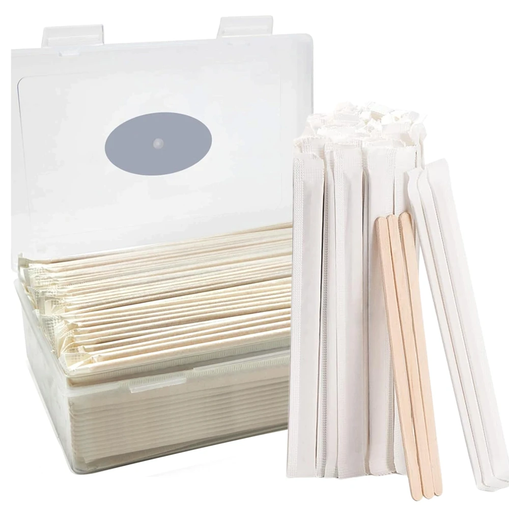Wooden Coffee Stirrer 120pcs 280pcs Per Box Disposable 5.5 inches Long Stir Sticks for Coffee Cocktails Smooth Beverage Mixers