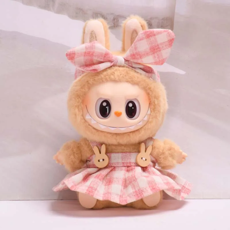 17cm Mini Plush Doll'S Clothes Outfit Accessories For Korea Kpop Exo Labubu I II Idol Dolls Sitting Party Series Clothing Gift