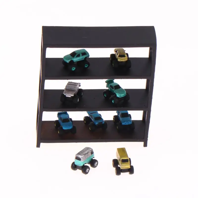 Kit de diorama de garaje en miniatura para coches modelo a escala 1:64 y 1:10 - Escena de reparación DIY con accesorios para exhibiciones artesanales