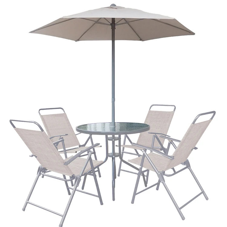 Outdoor furniture custom logo balcony terrace set Hotel Garden Aluminum portable moving tables and chairs