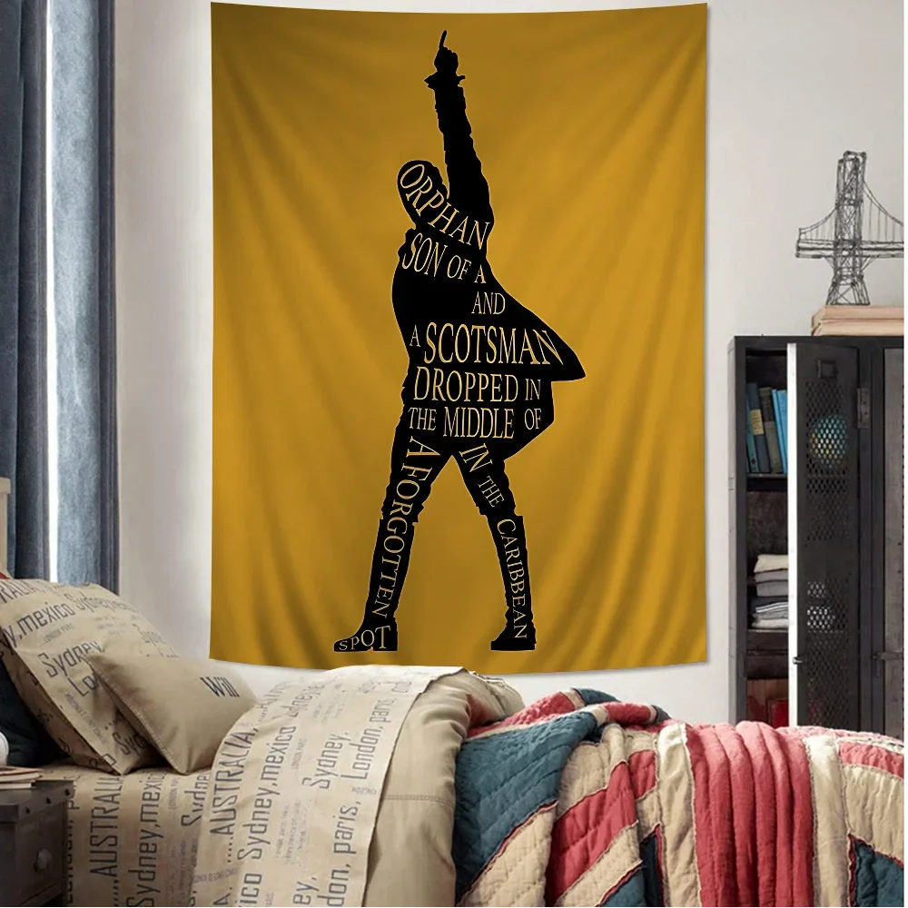 

American Musical Hamilton Chart Tapestry For Living Room Home Dorm Decor Art Home Decor macrame wall hanging