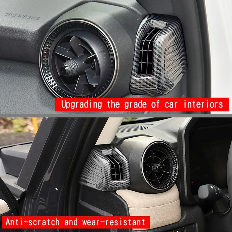 Car Dashboard Air Conditioning Outlet Frame Air Outlet Trim Sticker For Toyota Prado LC250 2024 image 5