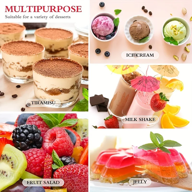 Disposable Dessert Cup Plastic Cup Appetizer Cups Tilted Circular Tasting Sample Afternoon Tea Party Appetizer Snacks Tasting