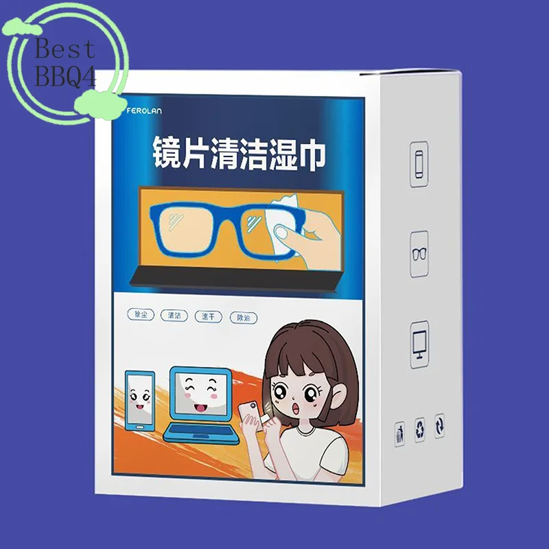 (BBQ4)100pcs Lens Cleaning Wipes Metal Jewelry Wipes Anti Fog Glasses Wipes Mobile Phone Screens And Disposable Eyeglass Cloths