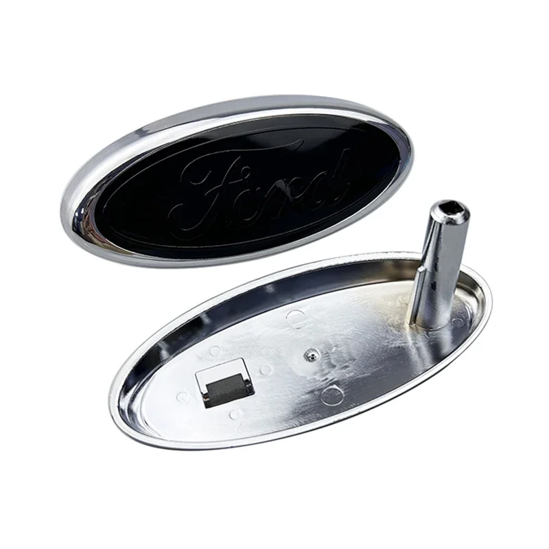 Emblema Frontal para Ford Focus 2 3 Explorer Mondeo Fiesta Ranger Mustang Kuga Transit 14.5x6.5cm, Emblema de Coche ABS, Accesorios para Automóviles