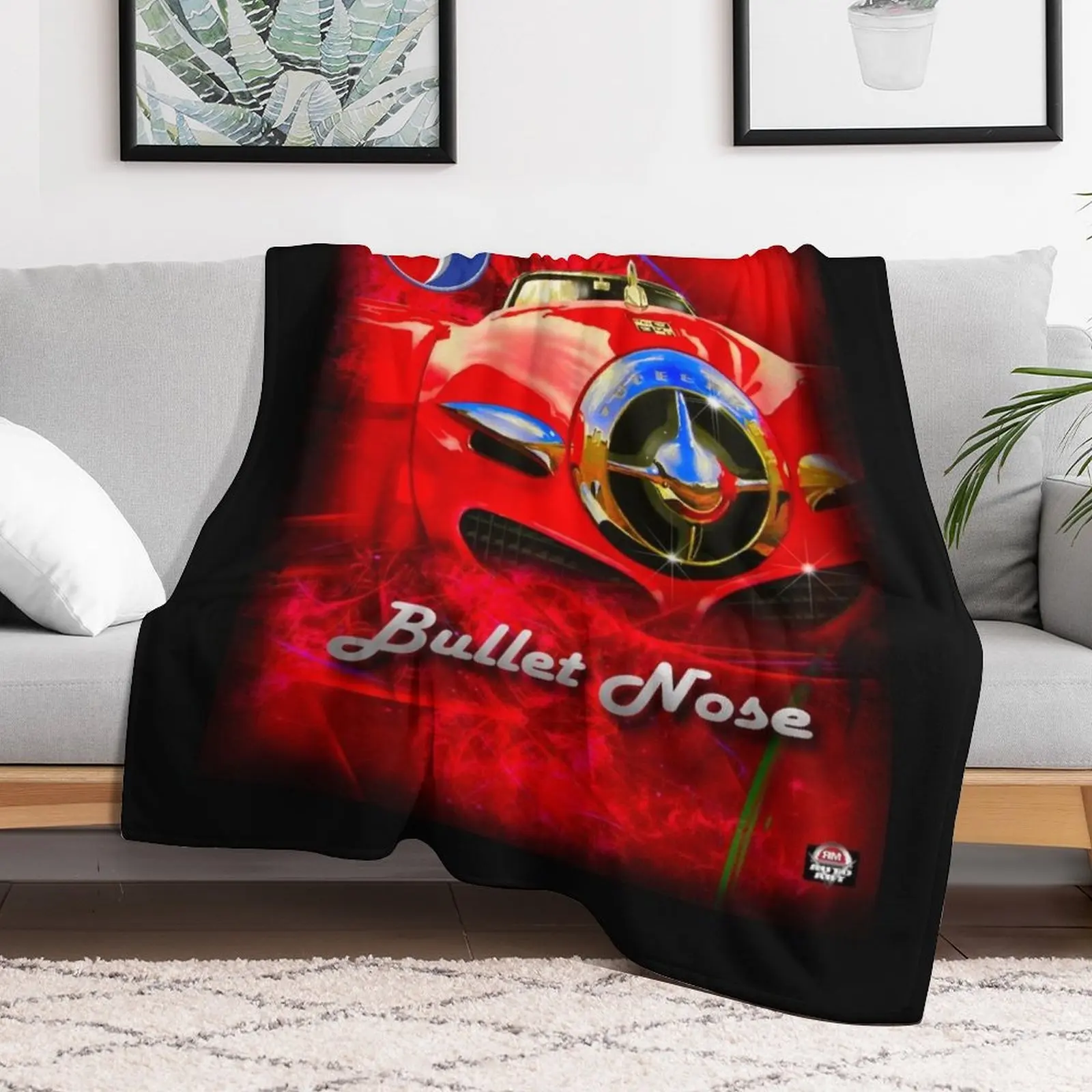 Studebaker Bullet Nose Throw Blanket Designers Hairys Summer Beddings Blankets