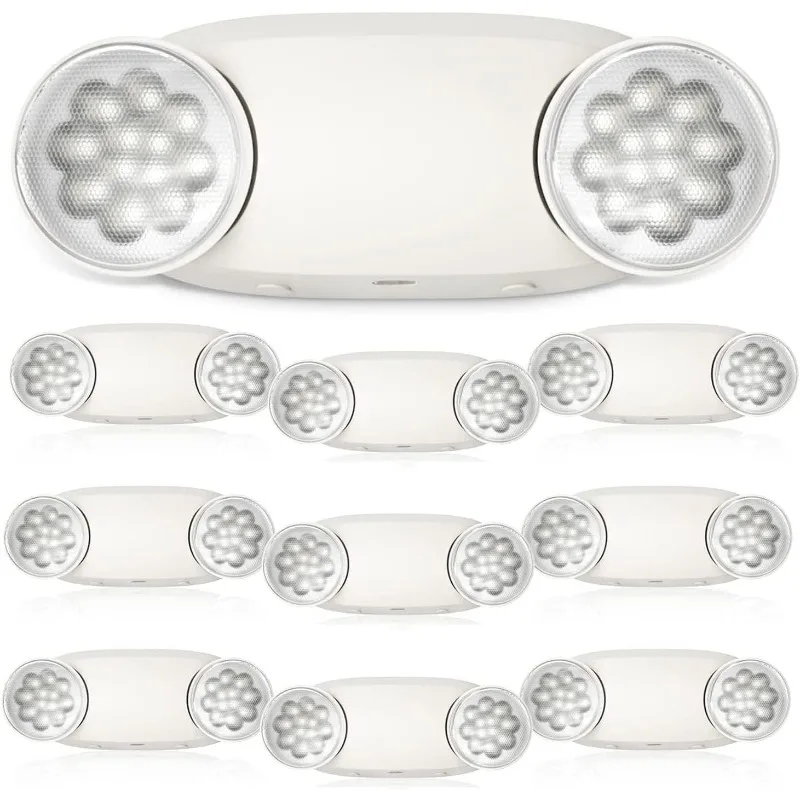 

10 Pack Emergency Light, Emergency Lights for Business, LED Emergency Lights with Battery Backup