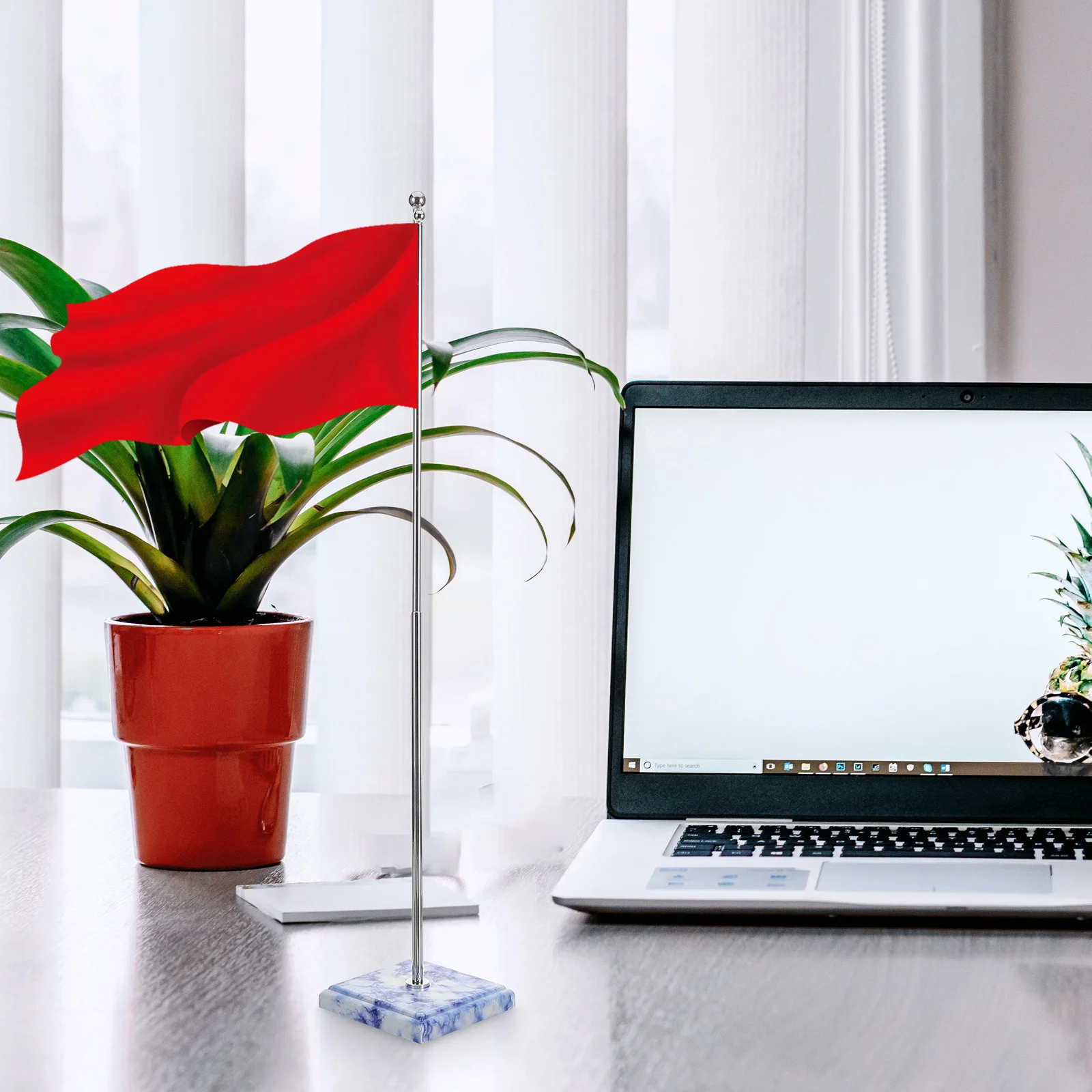 

Table Flag Pole Desk Holder stick Desktop Base Indoor Flagpole