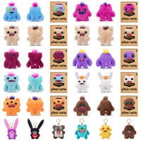 Original Fuggler Keychain Plush Fugglers Baby Fuggs Teeth Monsters Plushies Dolls LORD LONG EARS Christmas Gifts For Childrens