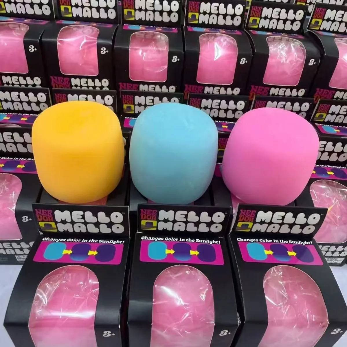 1-3PCS Color Changing Mallo Squishy Toy Soft Marshmallow Squeeze Fidget Ball Stress Relief Toy Adults Kids Sensory Play Favors image 7
