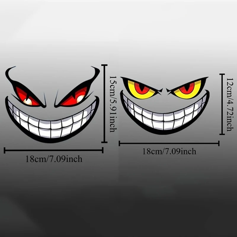 Demon Waterproof Vinyl Decal Universal Sticker for Motorcycle Fuel Tank Helmet Scooter Exterior Decor Accessories