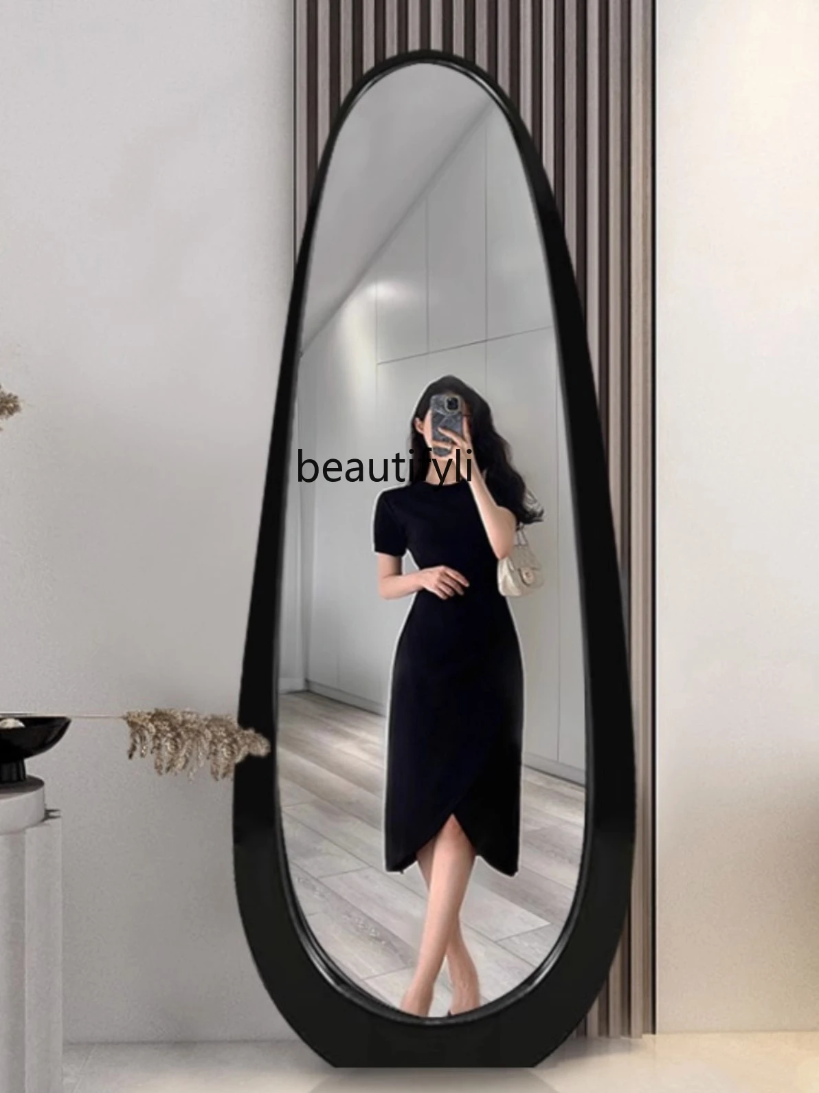 

Full-Length Mirror Dressing Floor Full-Length Mirror Home Wall Mount Girls Bedroom Dorm Makeup Wall Hanging Full-Length Mirror