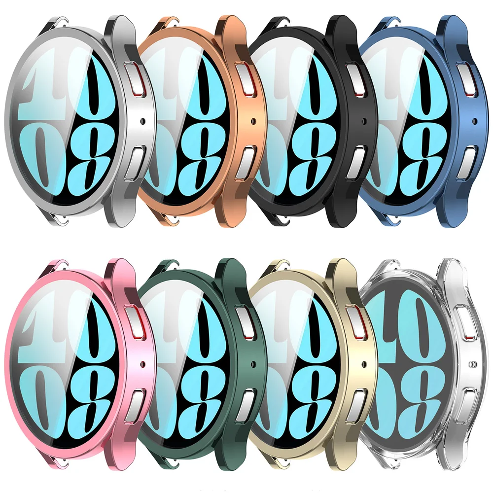 TPU Case for Samsung Galaxy watch 4/5/6 44mm 40mm Accessories bumper Screen protector all-around Shell Galaxy watch 6 5 4 cover