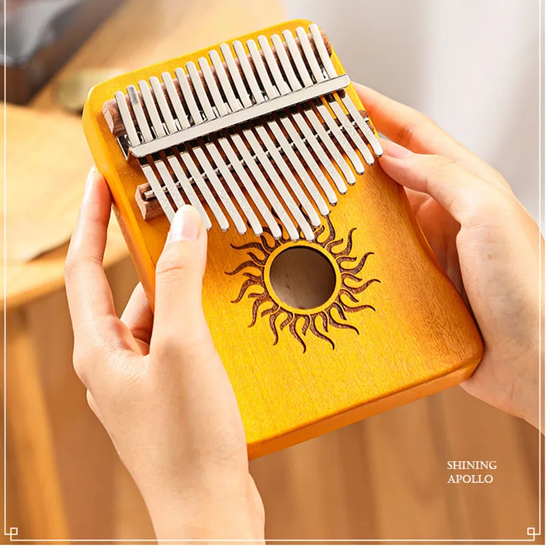 Kalim ba 17  Key Kalimba Finger Piano Solid Maple Wood Kalimba Thumb Piano Keyboard Musical Instrument Mbira for Beginner