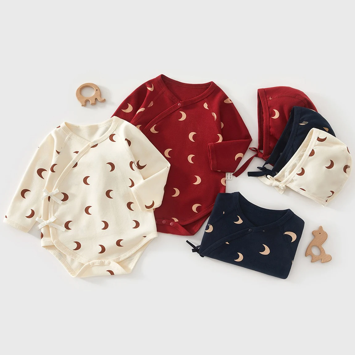 Ircomll Cotton Baby Boys Bodysuits Spring Fall Newborn Loungewear Outfit Infant Rompers Bodysuit Unisex Baby Clothing 0-12M