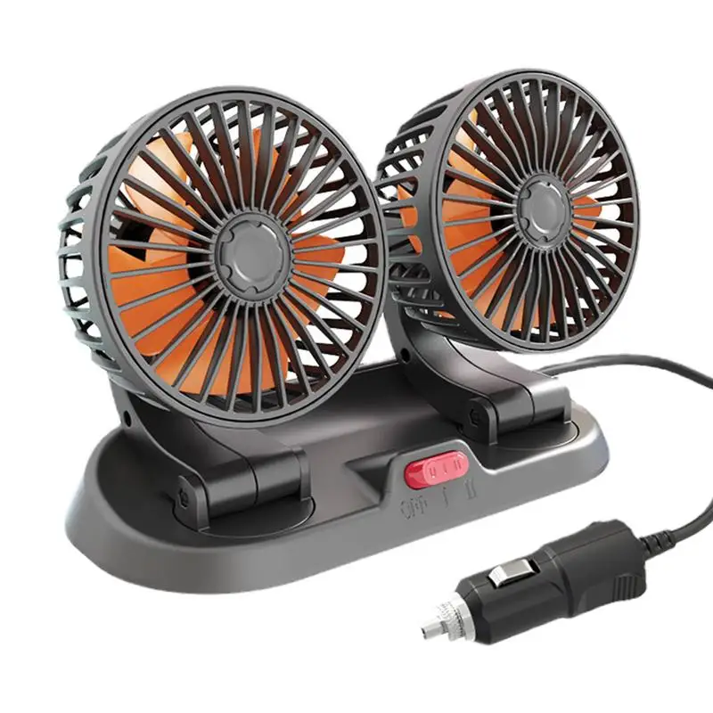 

Car Fan Mini Car Fan Mini With 360 Degree Adjustable Dual Head 2 Wind Speed Air Conditioner Cooling Fan For Car Truck SUV RV