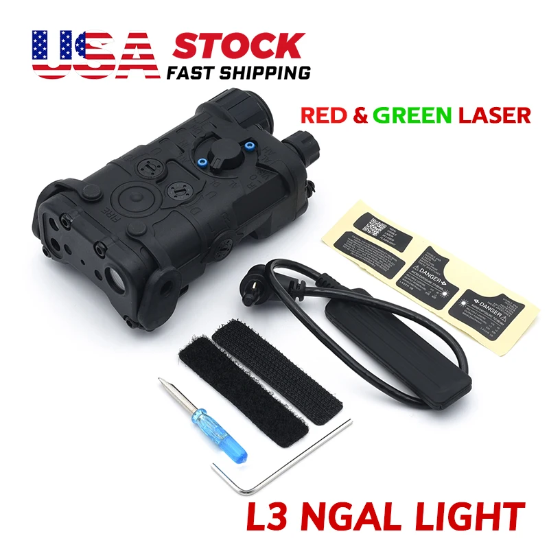 

SOTAC NGAL Laser Pointer VIS Red and Green Laser Sight & LED White Light Hunting