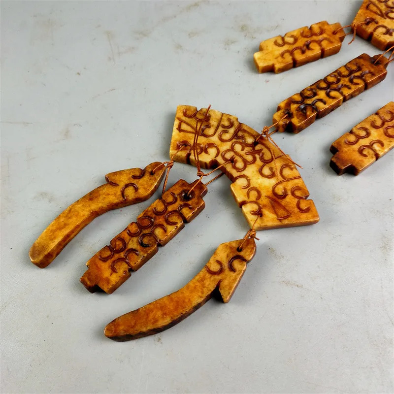 العناصر المتنوعة العتيقة تقليد الحرفية العتيقة شيوى اليشم نحت بان خطوة الأصلي اليدوية اليشم الرياح الرنين شرابة Hanfu واي