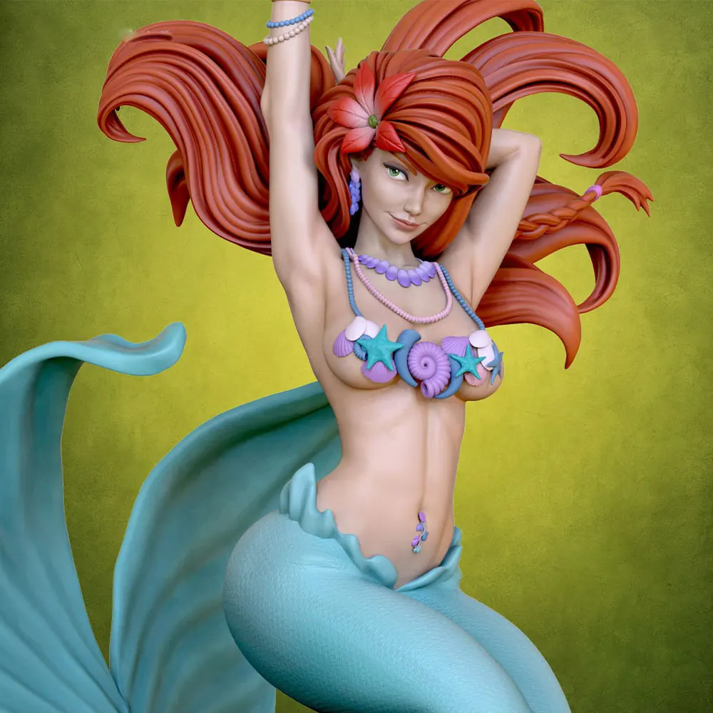 1/24 75mm Sexy Girl Resin Model Kits GK Miniature 3D Printed Gray Model Figurine DIY Doll Model Unassembled And Unpainted