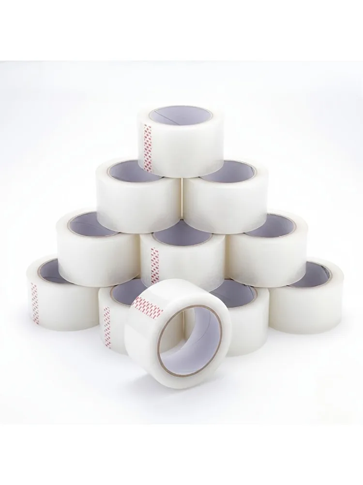 Ruban adhésif transparent YITAPE haute résistance 48mm*66Y, ruban d'emballage à forte adhérence pour la fermeture de cartons et le déménagement, lot de 1/3/6 rouleaux