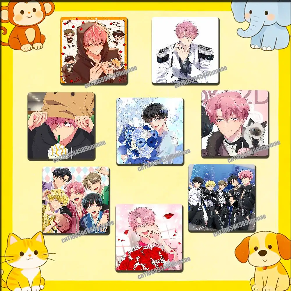 For Tamon-kun Ima Docchi Fukuhara Tamon Utage Kinoshita Fridge Freezer Refrigerator Magnets Metal Cabinet Magnetic Sticker