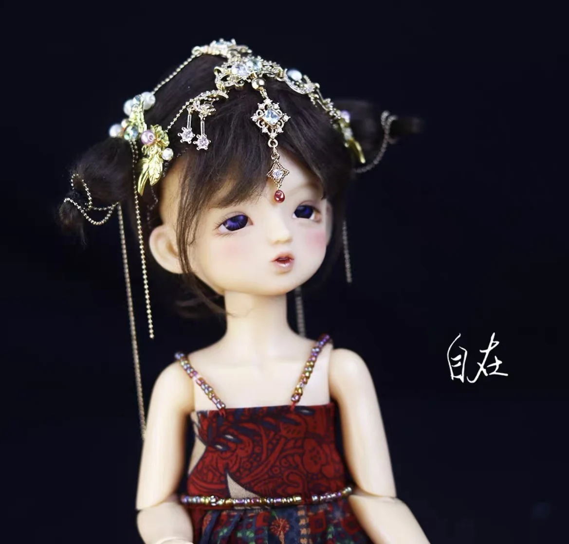 تاج لغطاء رأس الدمية دبوس شعر شرابة، 1/4 1/6 BJD إكسسوارات دمي شحن مجاني