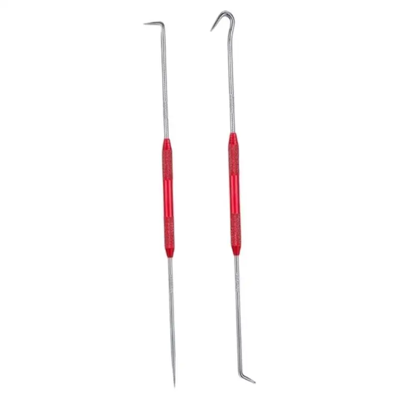 

Комплект двойных крючков для автомобиля 31BC, 2 шт., инструменты для съема сальников из легированной стали с 4 головками крючков