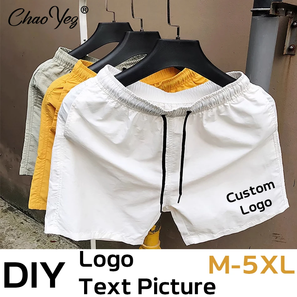 DIY Logo Men's Board Shorts Swimwear Beach Swimming Summer Shorts Sports Surffing Shorts Running Shorts Streetwear Swimsuits