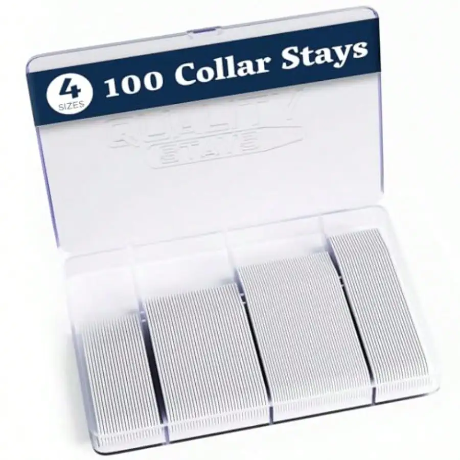 

General Plastic Collar Stays Mens Dress Shirt Collar Fixed Shaper Invisible Collar Holder Keep Collar Neat Comfortable Collar Support Insert Accessories For Daily Formal Business Dress Shirts