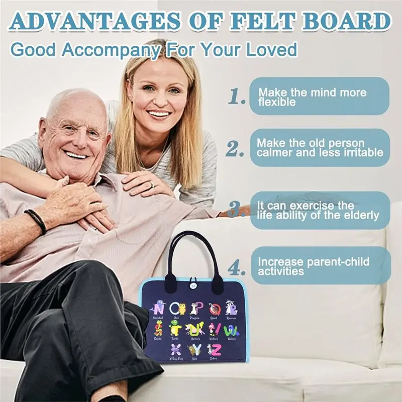 ABYN-Fidget Blanket For Adults With Dementia, Dementia Products For Elderly, Alzheimers Activities For Seniors