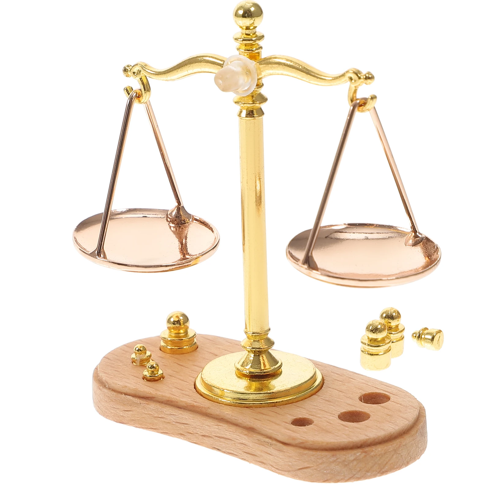 

1 Set Balance Scale Decor Justice Scale Dollhosue Of Justice Decor Miniature Vintage Balance Scales Weight Dollhouse Furniture