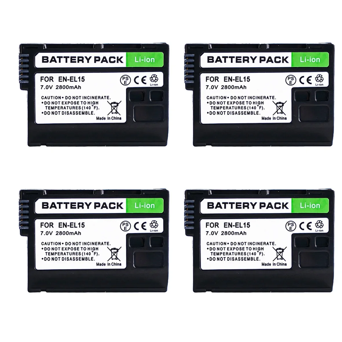 2800mAh EN-EL15C EL15 Bateria EN-EL15 Battery+LED Charger for Nikon Z5,Z6,Z6 ii,Z6 iii,Z7,Z7ii,Z8,ZF,D600,D610,D800,D810,D850