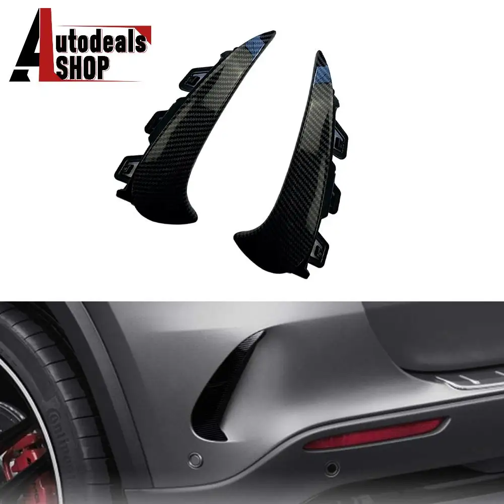 

Rear Bumper Trim Lip Spoiler Stickers Fender Canards Black for Mercedes Benz GLA Class GLA200 260 H247 GLA35 AMG 2020