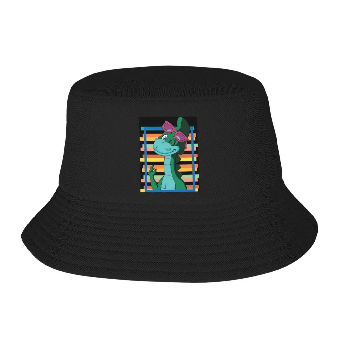 Denver The Last Dinosaur Funny Tee Bucket Hats Panama Hat Children Bob Hats Autumn Fisherman Hats Summer Fishing Unisex Caps