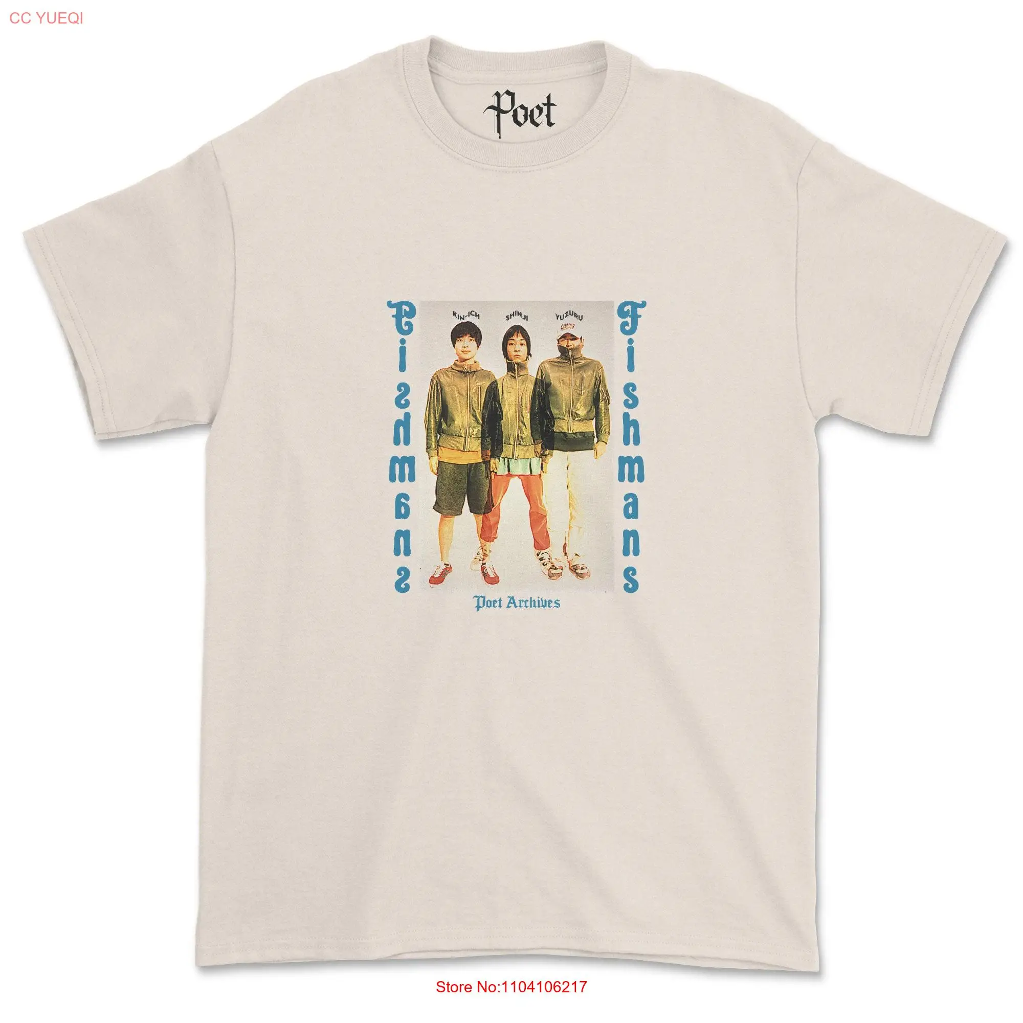 Fishmans T Shirt Japanese band merch tribute tee LONG SEASON Neo Psychedelia Dream Pop Shibuya kei Dub Reggae Ambient