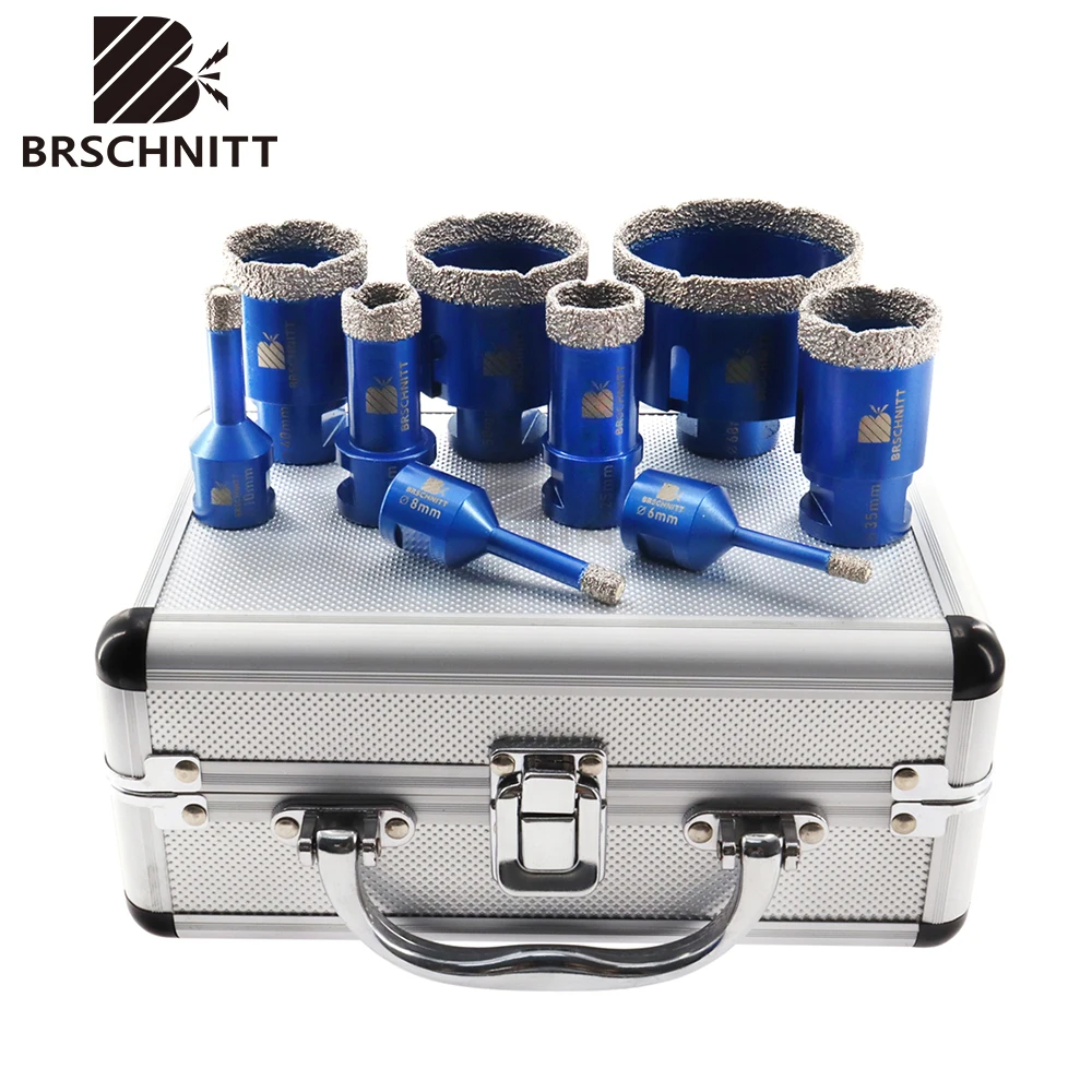 

BRSCHNITT-Diamond Drilling Bits Kit Tile Cutter for Drilling Ceramic Marble Granite, M14 Thread Hole Saw 1Pcs Set Cutting Disc