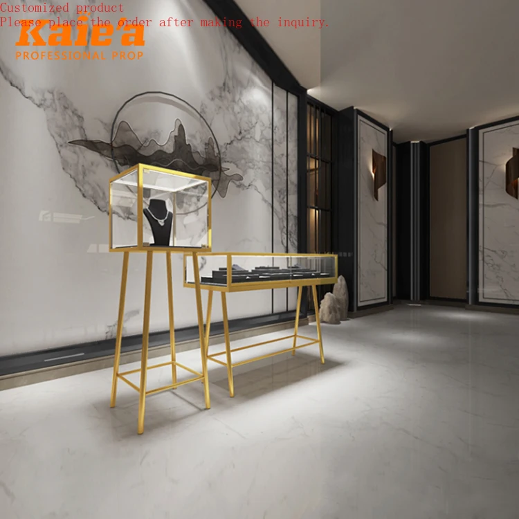 

Custom New Arrival Table Display Case Jewelry Display Counter Jewelry Display Cabinet for Sale Jewellery Showcase