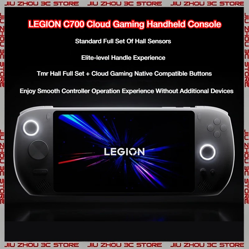 LEGION C700 Cloud Gaming Handheld Console PC Remote Streaming 120Hz LCD TMR Joystick Hall Trigger Portable Android Game Player