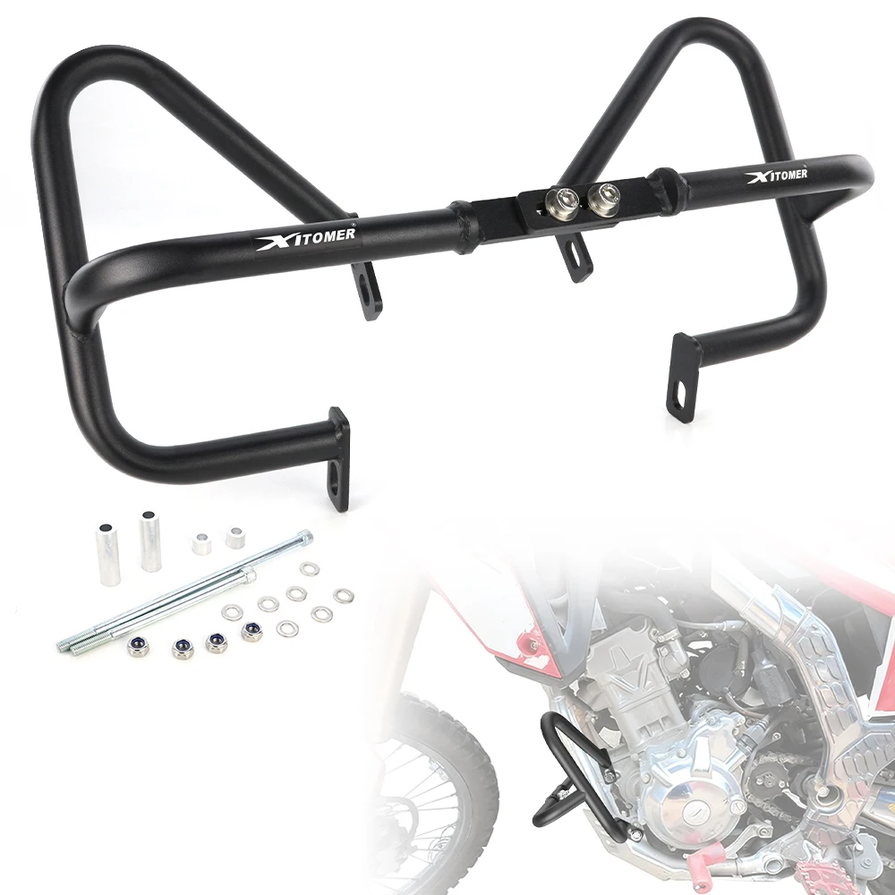 

Motorcycle Steel Highway Crash Bars Protection Engine Guard Bumper Crash Cages CRF300L 2021-2025 CRF250L 2012-2020 For Honda