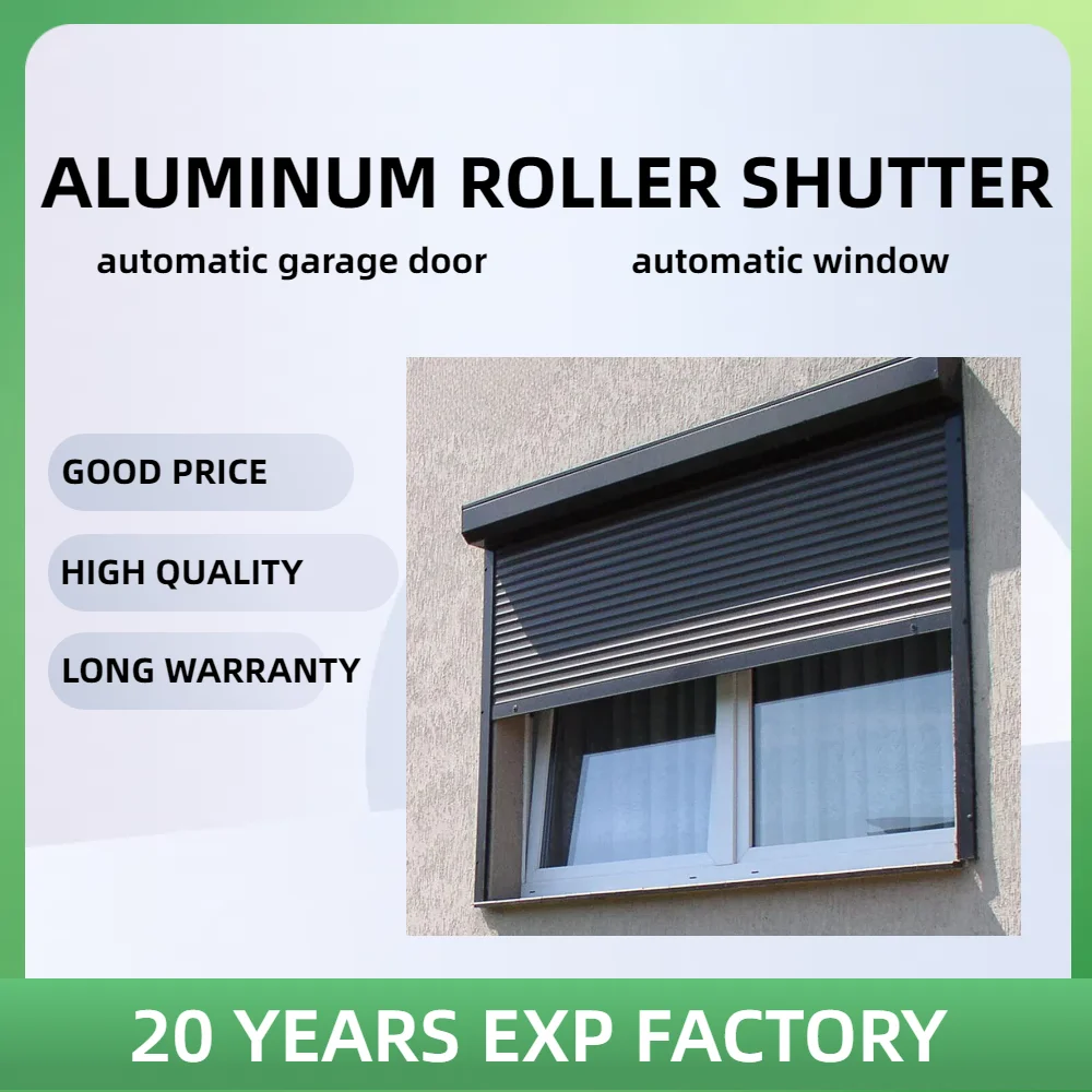 Fashionable And Simple Automatic Roll Up Window Shutters Security Garage Door Rolling Shutter Industrial Electric Aluminum