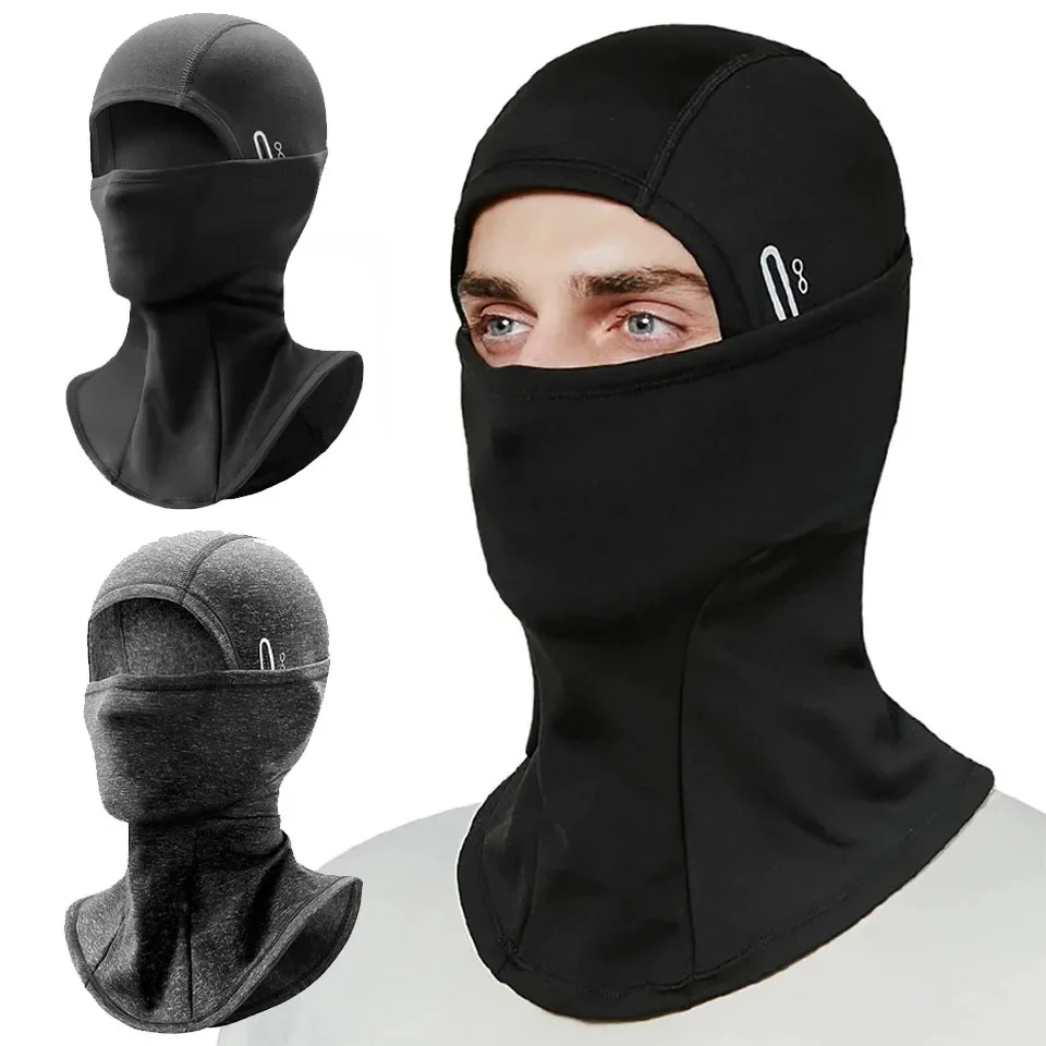 Cycling Warm Balaclava Unisex Windproof Motorcycle Helmet Liner Cold Resistant Skiing Riding Running Mask Bike Headwear