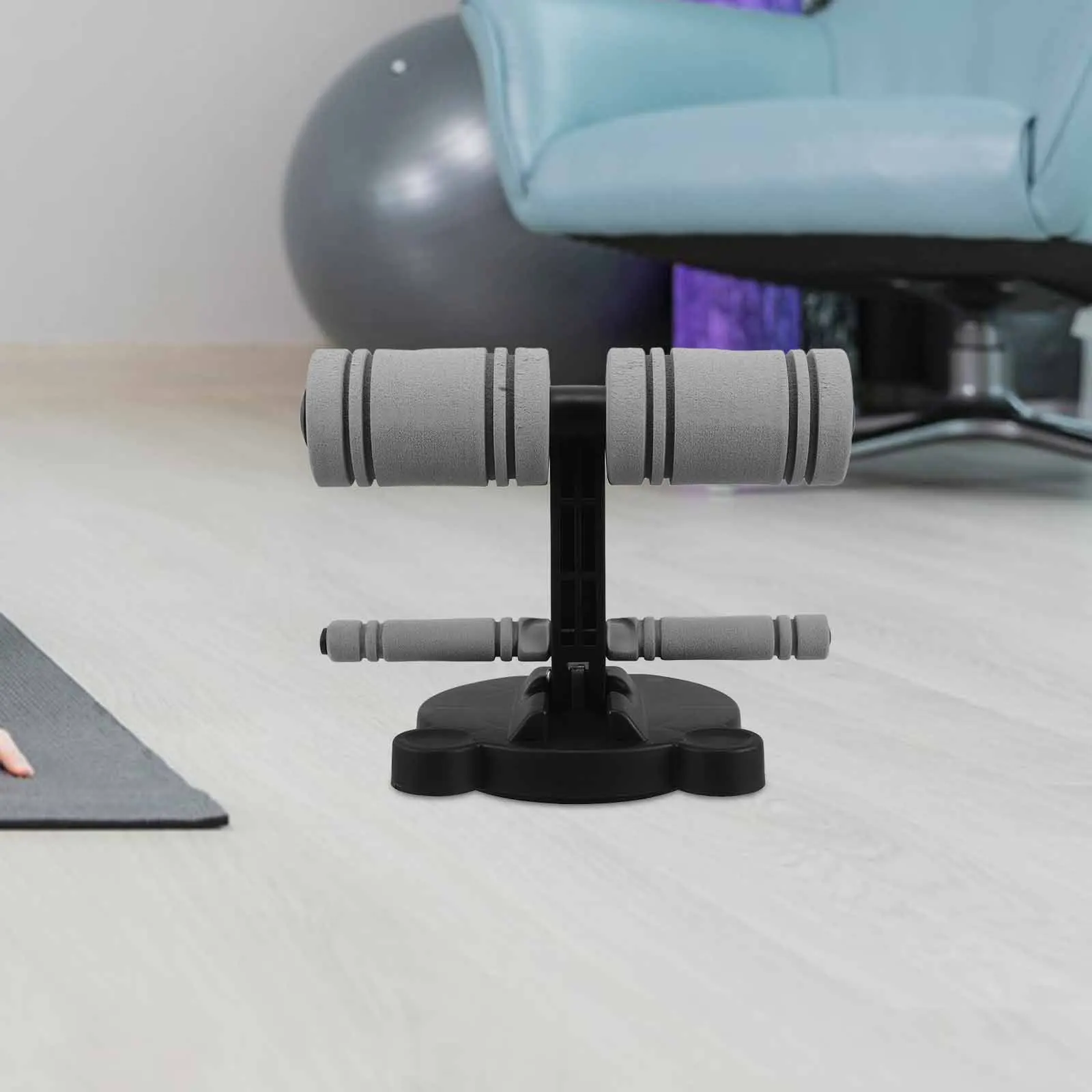 

Portable Sit Up Assistant Device Ergonomics Sit-Up Bar Foot Holder Home Exercise Ab Workout Machine Adjustable Ab Training Bar