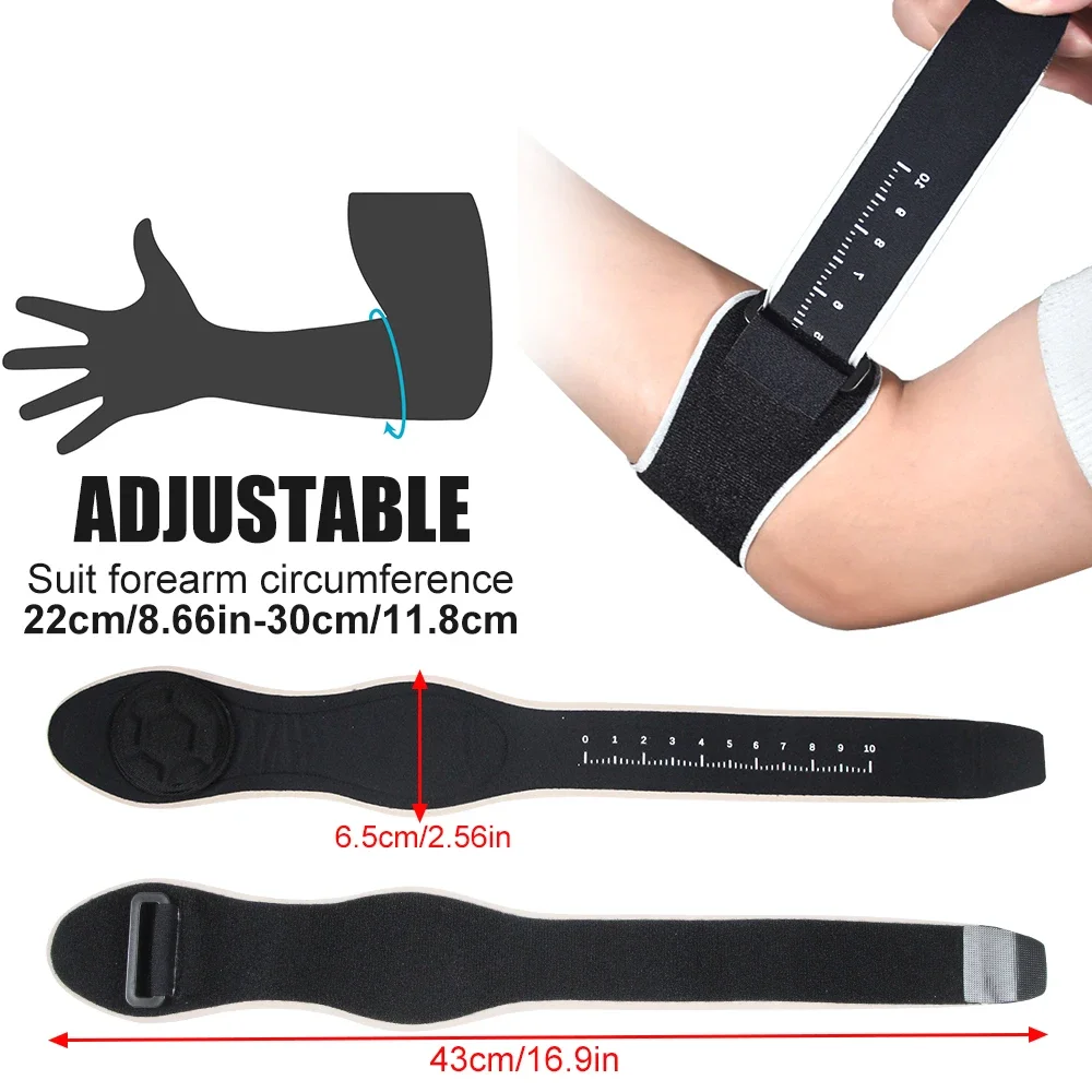 Codera DE TENIS piezas, banda de soporte ajustable para antebrazo con almohadilla extraíble para deportes, Bursitis, golfistas, Tendinitis, alivio del dolor, 1 unidad