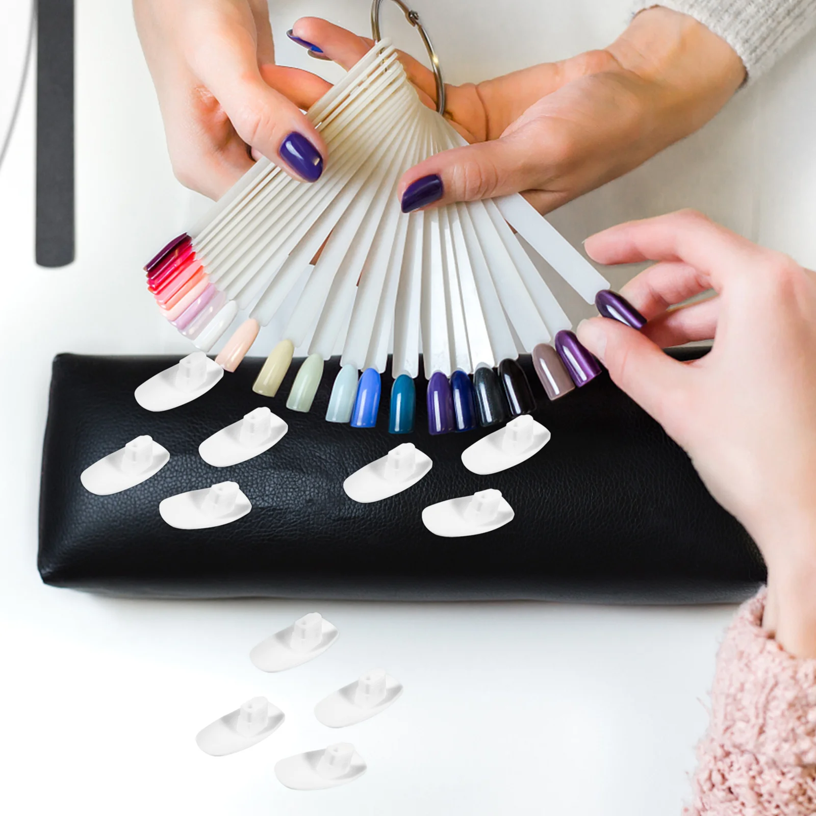 

100 шт., накладные ногти, пластиковые многоразовые маникюрные накладные ногти для практики, накладные ногти, накладные ногти, принадлежности для маникюра
