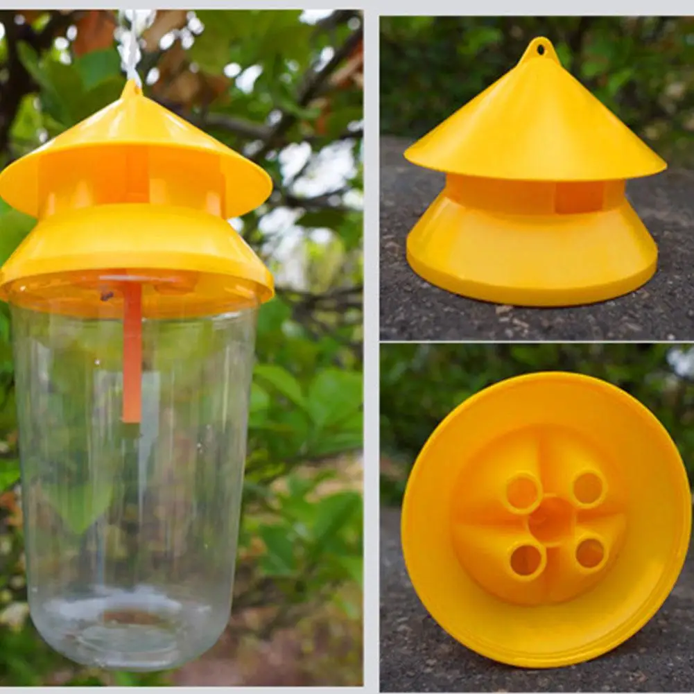 Plastic Fruit Fly Trap Killer Drosophila Trap Anti Fly Fruit Fly Killer Catcher Orchard Insect Trap Pest Control Fly Bee Trap